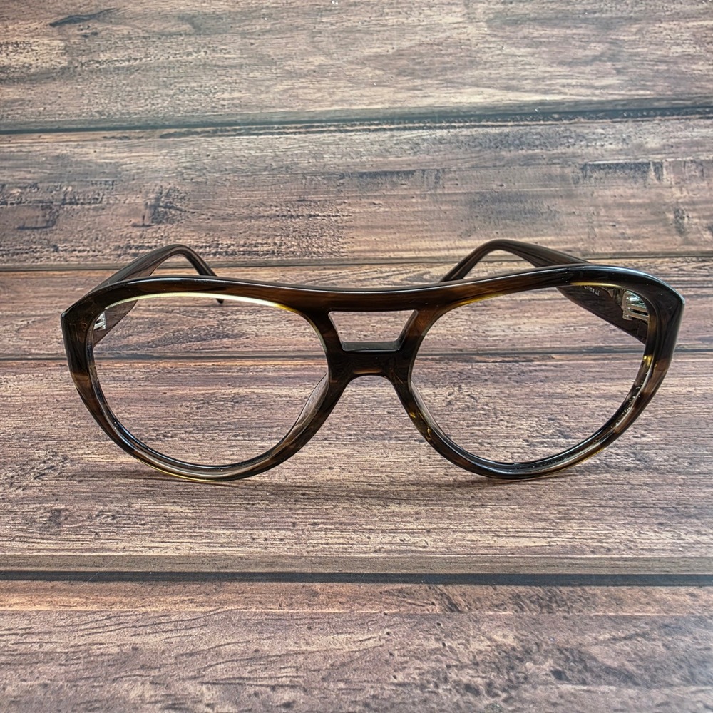 Warby Parker Bas W 393 Tortoise Aviator Frames 57-16-140 Brown Eyeglasses